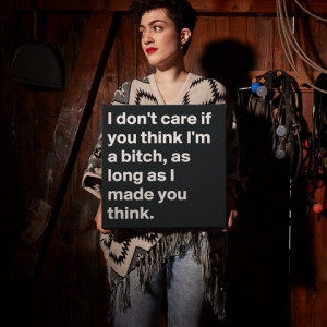 ... as i made you think white Poster Wall Canvas Statement Quote Custom