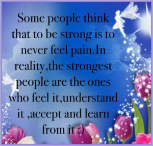strong people feel great pain