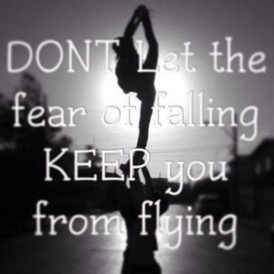 Cheerleading quotes, inspiring, motivational, sayings, fear