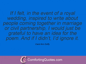 Carol Ann Duffy Quotations