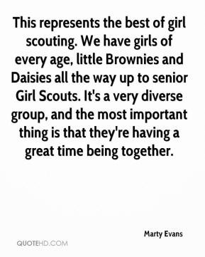 the best of girl scouting. We have girls of every age, little Brownies ...