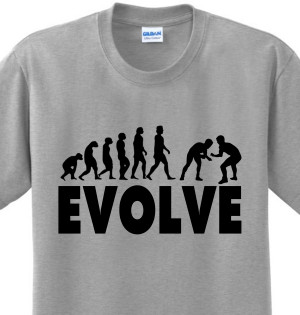 Details about Evolve Wrestling Evolution School Sports Funny Athletics ...