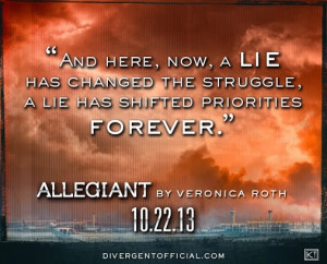 Make sure to grab your copy of ' Allegiant ' on October 22nd!