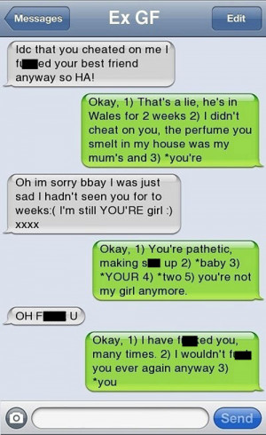 worst break-up texts i’m you’re girl
