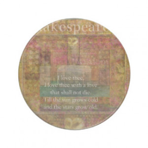 Inspirational quote about love by Shakespeare Beverage Coasters