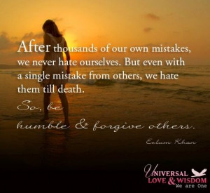 Be humble and forgive others quote via www.Facebook.com ...