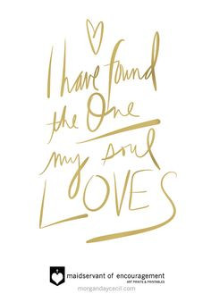 ... the one who my soul loves, Wedding Gift, Song of Solomon, Gold