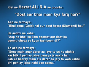 Hazrat Ali Quotes About Friendship In Hindi ~ 11/01/2012 - 12/01/2012 ...