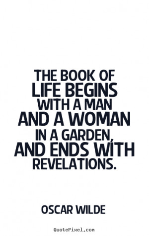 Customize picture quotes about life - The book of life begins with a ...