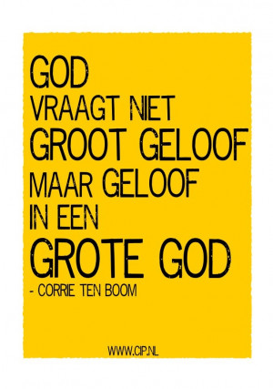 Quote van Corrie ten Boom: