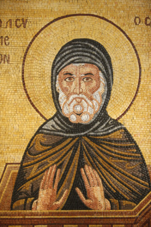 Greek Orthodox Icon Depicting Saint Simeon in St George's Orthodox ...