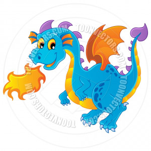 Flying Fairy Tale Dragon Stock Photo Image Clipart Vector