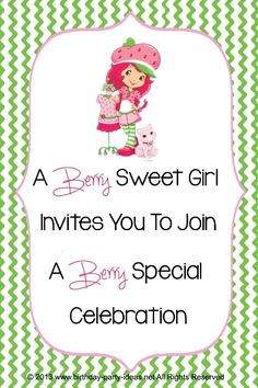 Strawberry Shortcake Birthday Party #party #birthday #decoration # ...