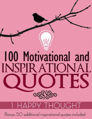 ... Inspirational And Motivational Life Quotes In Pink Book Cover Image