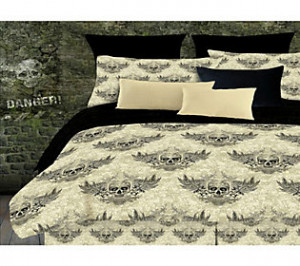 queen size skull bedding sets