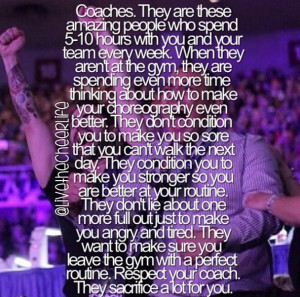 my coaches, are absolutely the best.. and this is why.