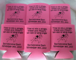 bachelorette party decoration accessories koozies personalized lot of ...