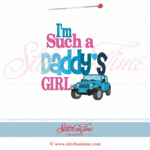 5868 Sayings : I'm Such A Daddy's Girl Jeep 5x7