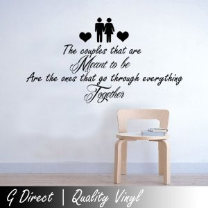 The Couples That Are Meant To Be Romantic Wall Sticker Quote