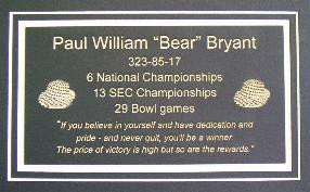 ... famous quote about how to be a winner. Also features an engraving of