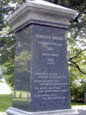Rebecca Nurse was an elderly and respected member of the Salem Village ...