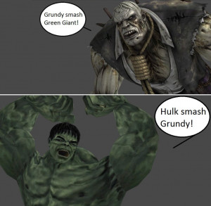 Injustice: Solomon Grundy vs Hulk by xXTrettaXx