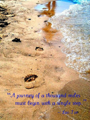 ... thousand miles must begin with a single step ~ Inspirational Quote