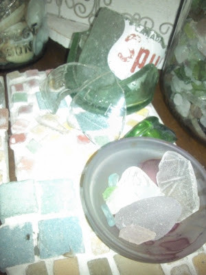 ... pictures of my sea glass collection. I feel like such a modern girl
