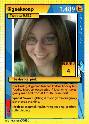 Geek girl, gamer, teacher, knitter, hockey fan, foodie, & Rodian ...