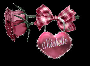 Glitter Name Michelle