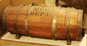 Civil War ambulances were typically equipped with two of these water ...