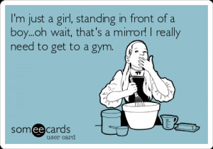 for Help Ecard: I'm just a girl, standing in front of a boy...oh wait ...
