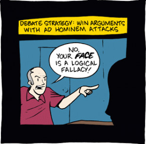 Ad hominem arguments are a preferred tool for people who ran out of ...