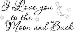 Love-you-to-the-Moon-Cursive-vinyl-wall-decal-quote-sticker ...