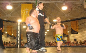 Here are some pictures of a new craze: Midget MMA