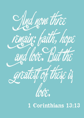 download this Motivational Quote Print Faith Love Hope Custom Color ...