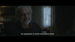 An expression is worth a thousand words. Finding Forrester quotes