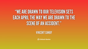 We are drawn to our television sets each April the way we are drawn to ...