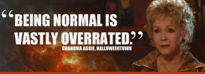 normal is vastly overrated.
