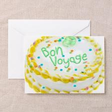 Bon Voyage Festive Cake Greeting Card