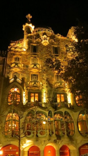 Antoni Gaudi's Casa Battlo in Barcelona, Spain
