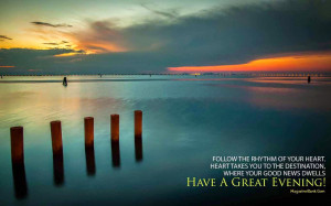 Good Evening Quotes & SMS On Pictures
