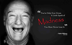 Robin Williams Quote Madness Png