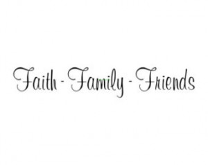 Wall Art Quotes Vinyl Religious Faith Family Friends Decals Home