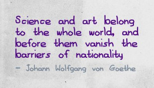 ... World,and before them Vanish the Barriers of Nationality ~ Art Quote