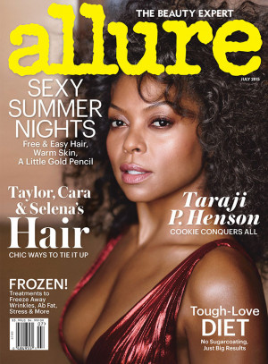 Taraji P. Henson is featured on the July 2015 cover of Allure Magazine ...