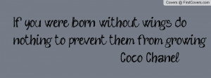 Coco Chanel Quote Profile Facebook Covers