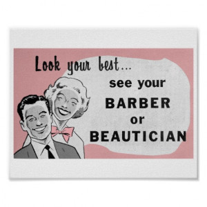 Vintage Beauty Salon Posters