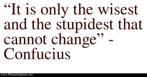 Confucius on change