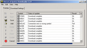 Historical Quotes Downloader